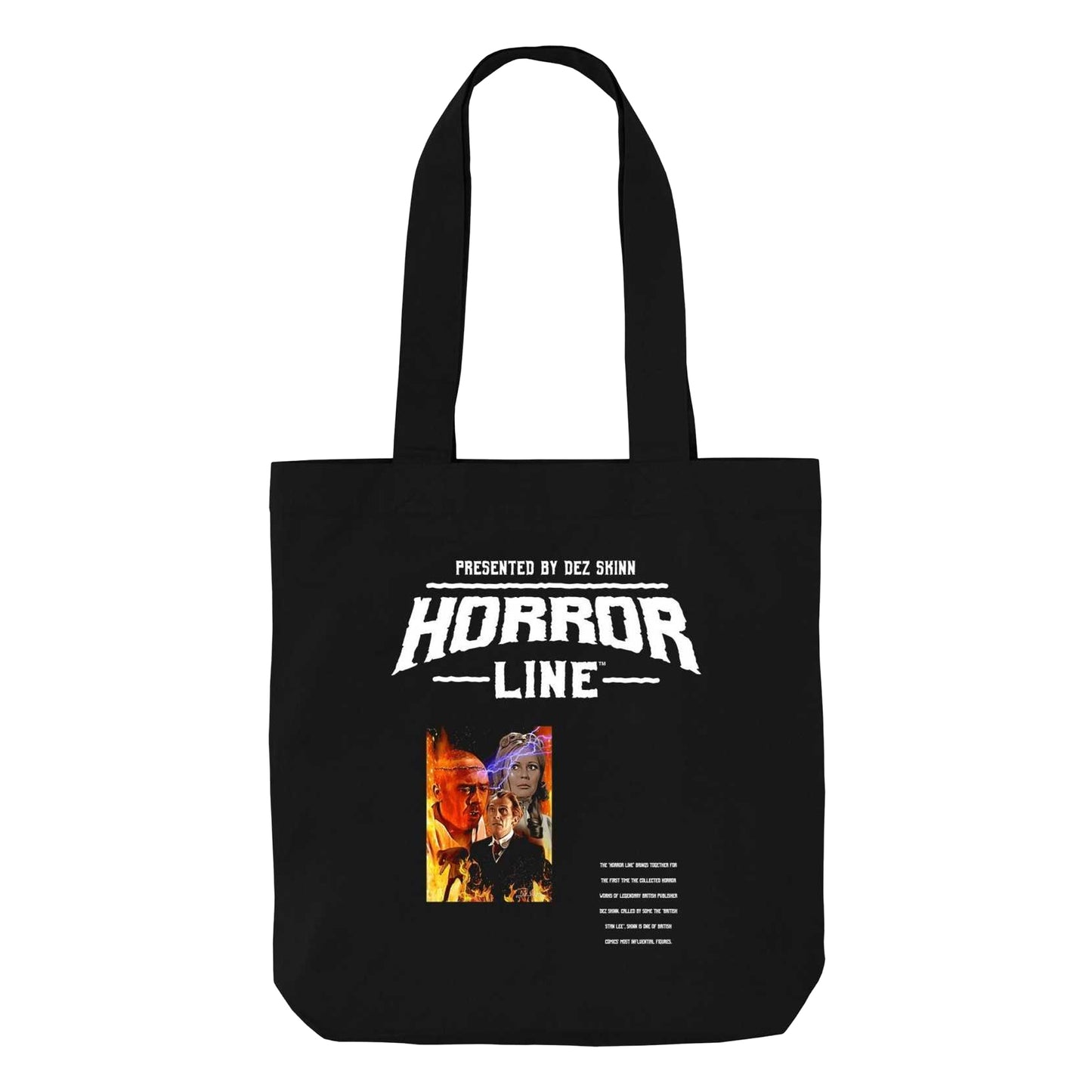 Black - Front - Horror Line Destroy Graphic Frankenstein Tote Bag