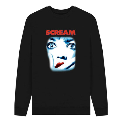 Black - Front - Scream Unisex Adult Movie Poster Sweatshirt