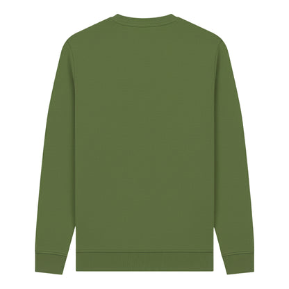 Khaki - Back - Rick And Morty Unisex Adult Happy Human Holidays Sweatshirt