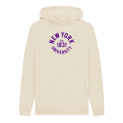Oat - Front - Park Fields Unisex Adult New York University Hoodie