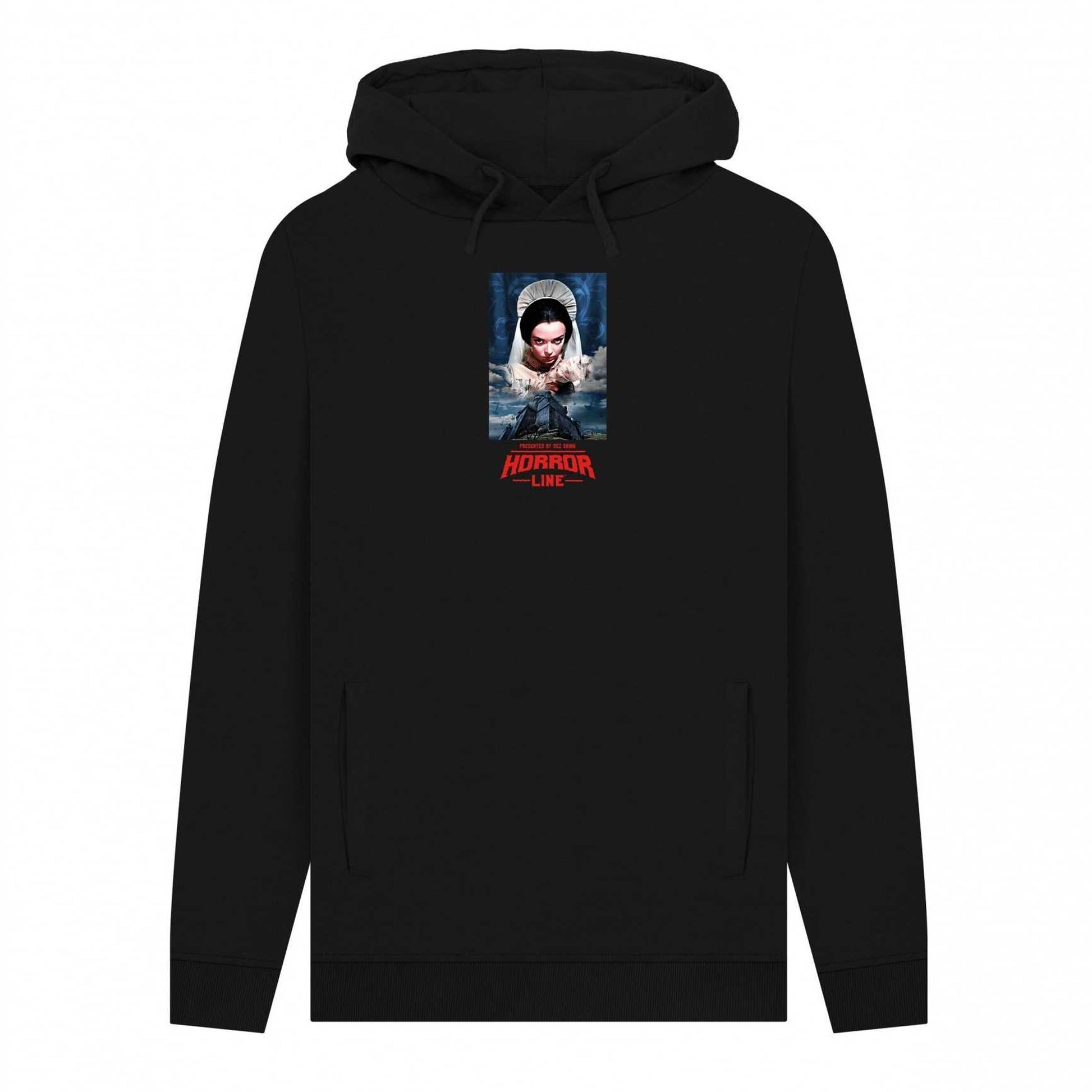 Black - Front - Horror Line Unisex Adult Watts Bride Hoodie