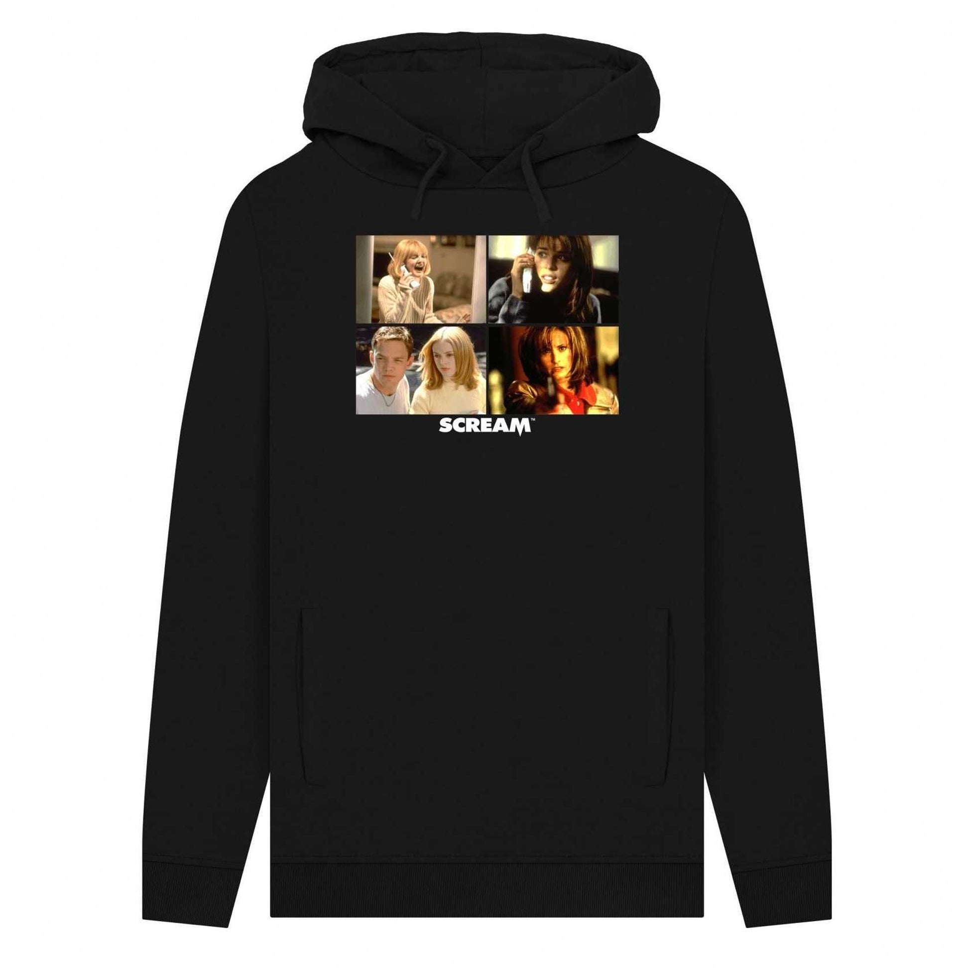 Black - Front - Scream Unisex Adult Movie Scene Hoodie