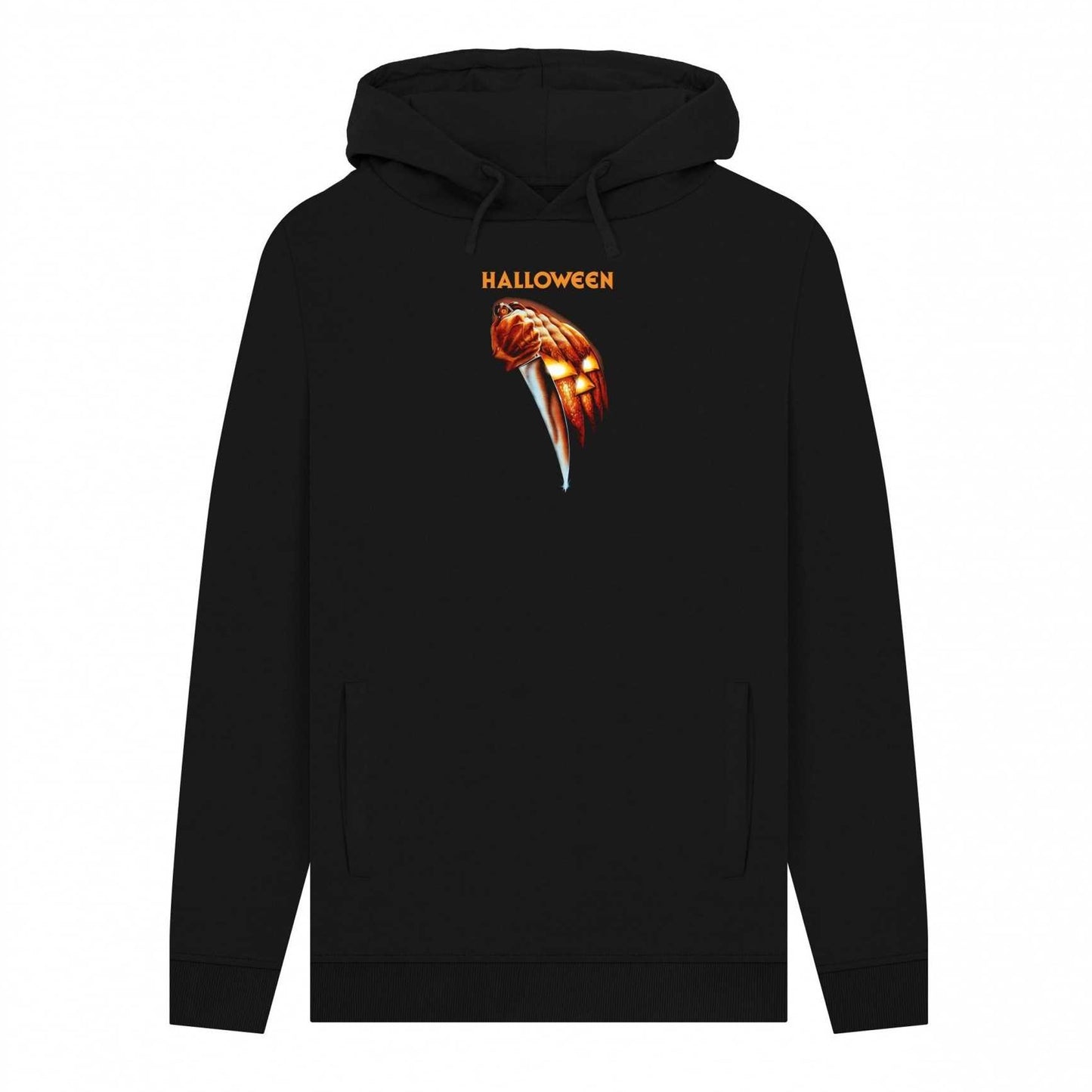Black - Front - Halloween Unisex Adult Movie Poster Hoodie
