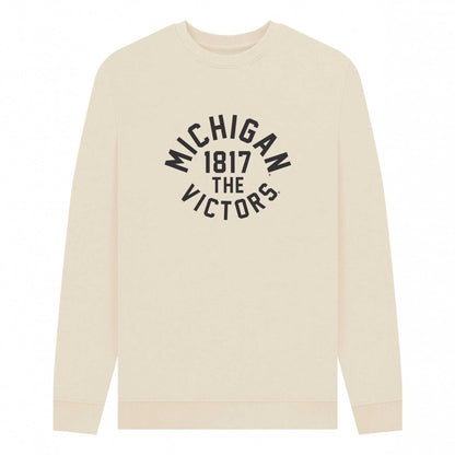 Oat - Front - Park Fields Unisex Adult University of Michigan Victors Sweatshirt
