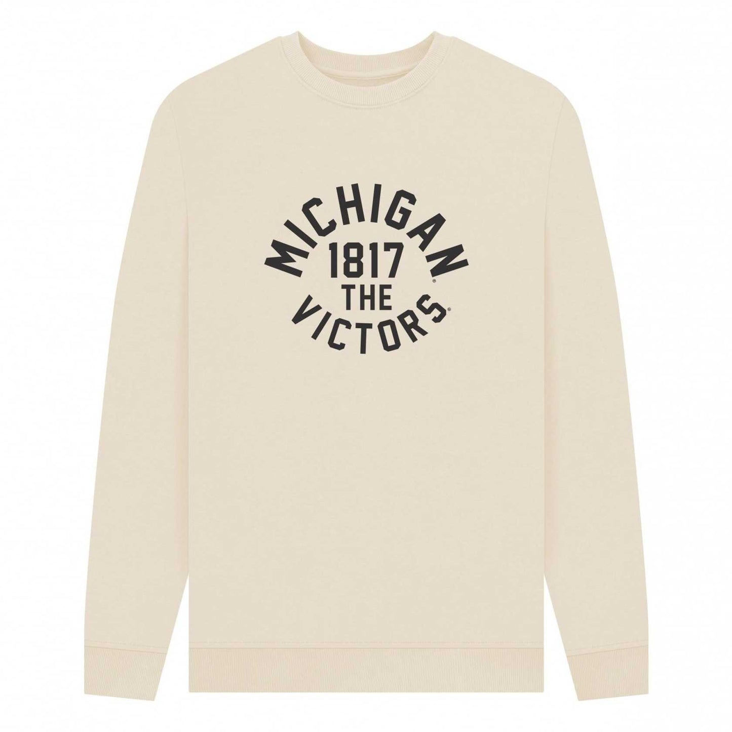 Cream - Front - Park Fields Unisex Adult University of Michigan Victors Sweatshirt