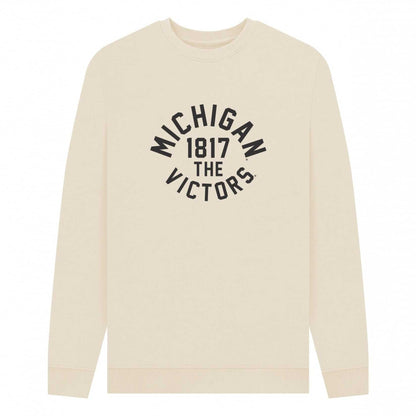 Cream - Front - Park Fields Unisex Adult University of Michigan Victors Sweatshirt
