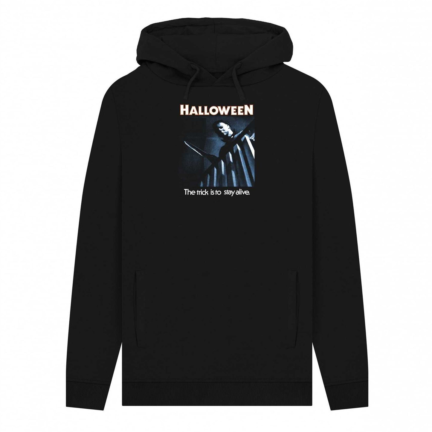 Black - Front - Halloween Unisex Adult Trick To Stay Alive Hoodie