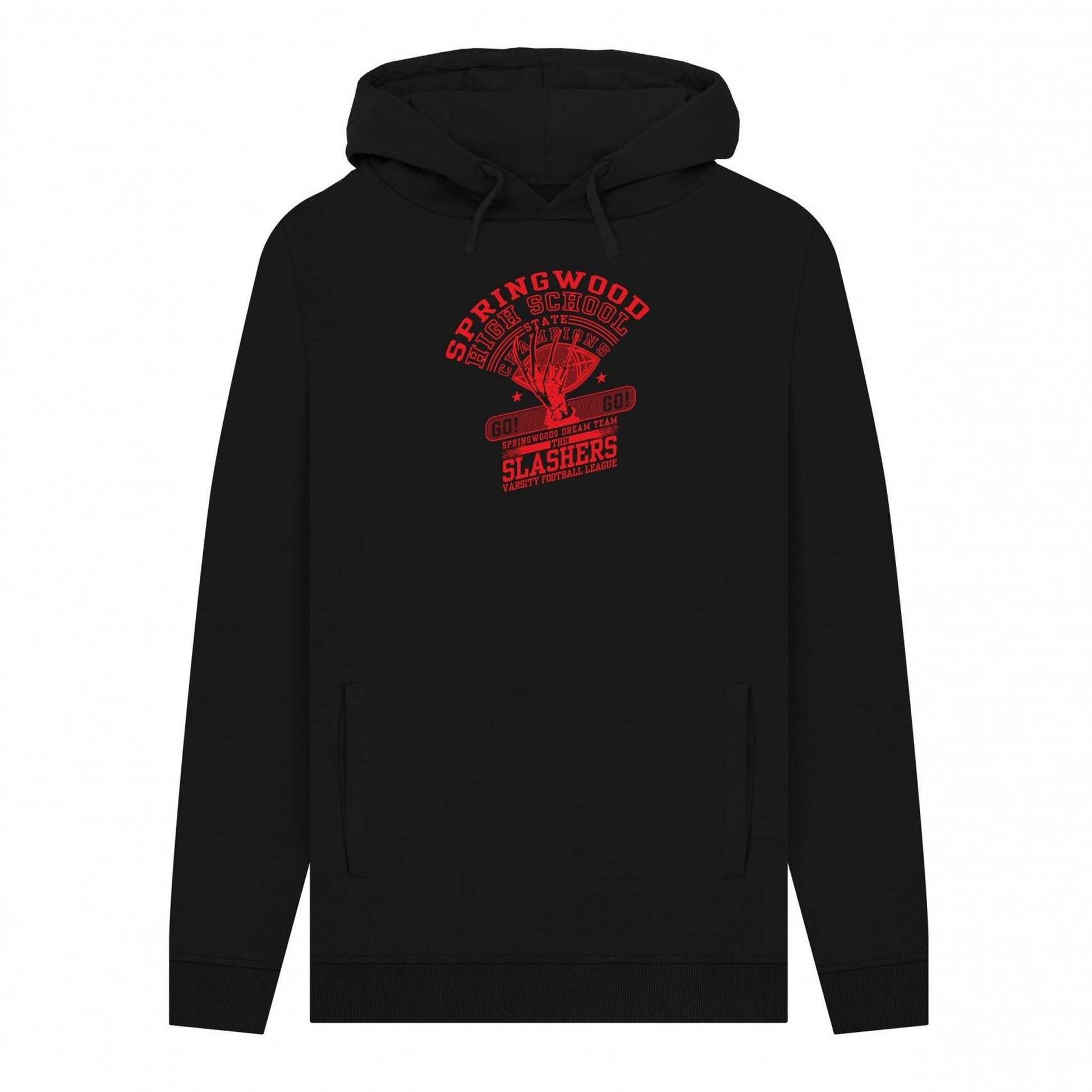 Black - Front - A Nightmare On Elm Street Unisex Adult Springwood Slashers Hoodie
