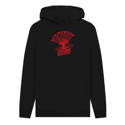 Black - Front - A Nightmare On Elm Street Unisex Adult Springwood Slashers Hoodie