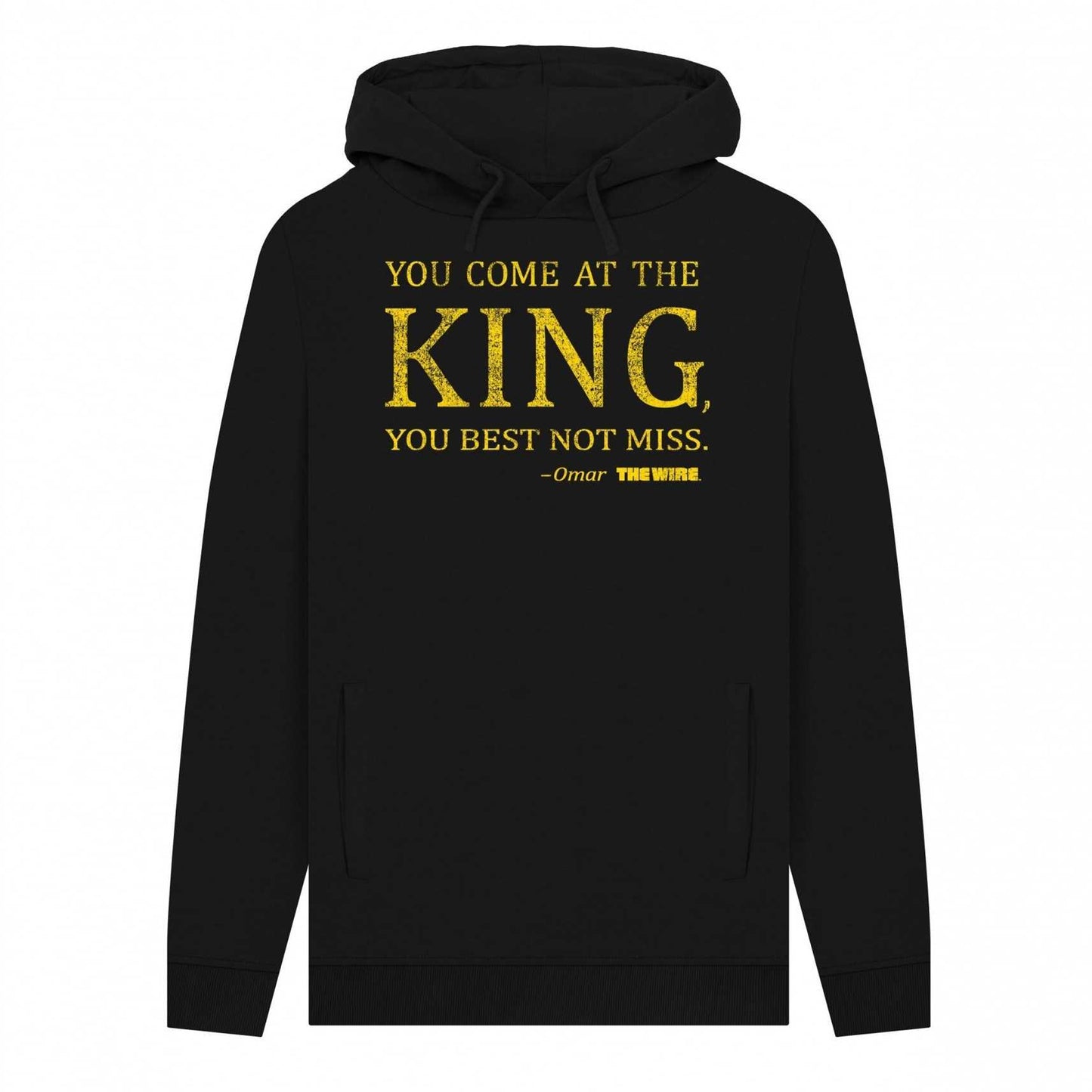 Black - Front - The Wire Unisex Adult King Hoodie
