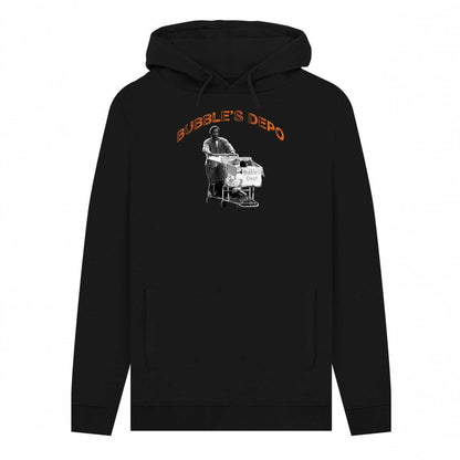 Black - Front - The Wire Unisex Adult Bubble Hoodie