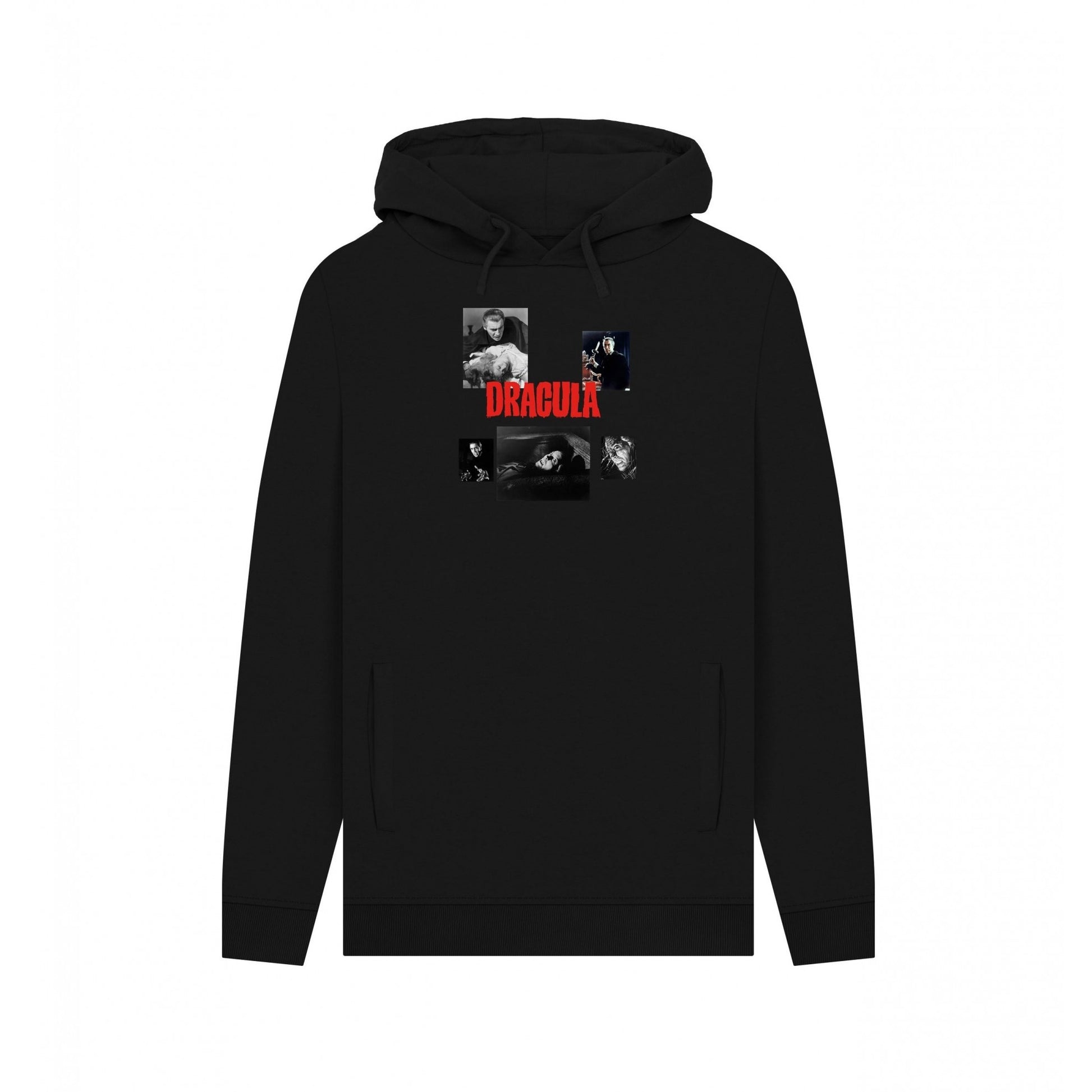 Black - Front - Dracula Unisex Adult Movie Scene Hoodie