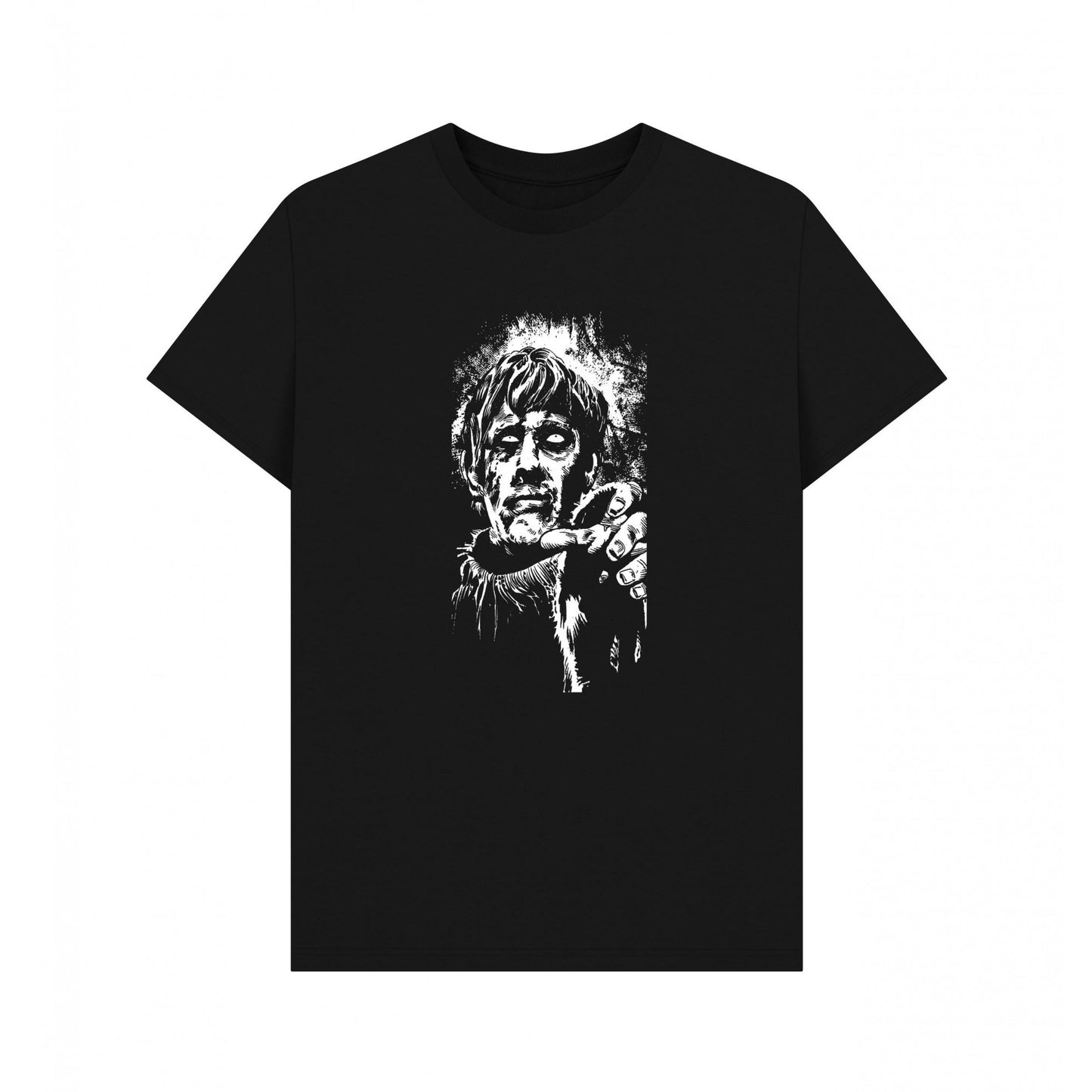 Black - Front - Horror Line Unisex Adult Plague of the Zombies T-Shirt