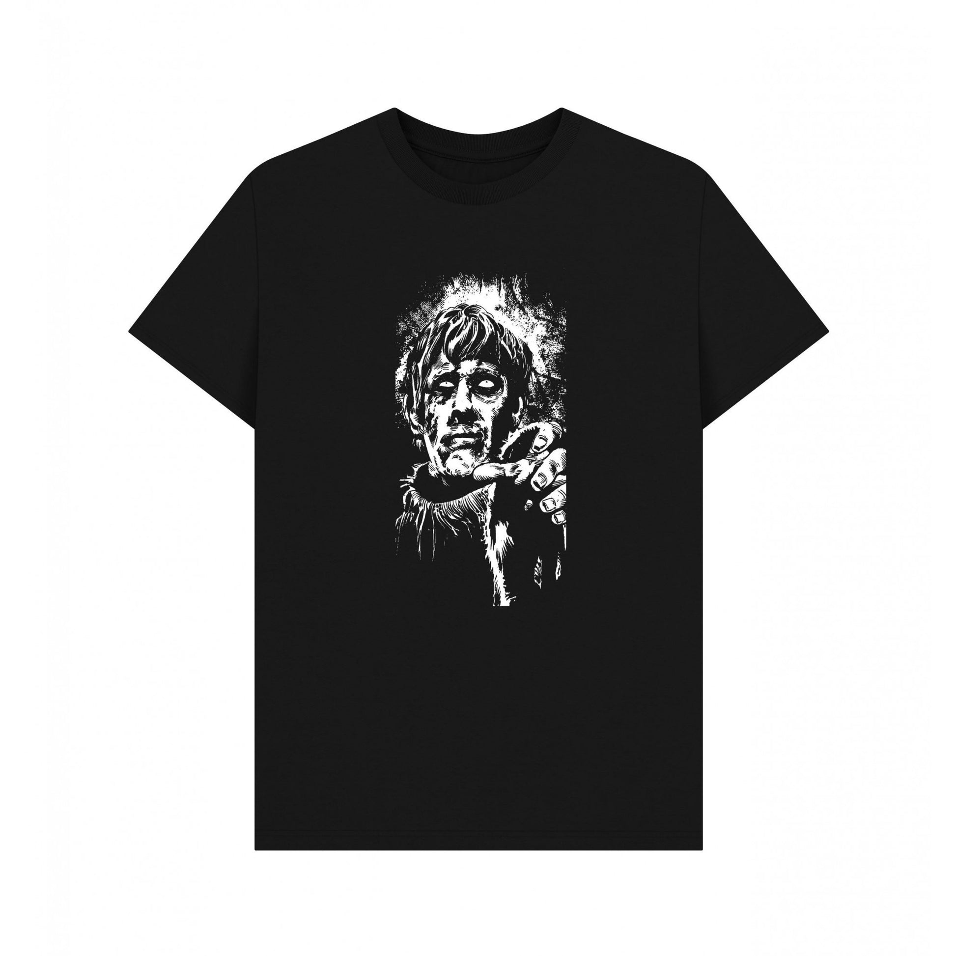Black - Front - Horror Line Unisex Adult Plague of the Zombies T-Shirt