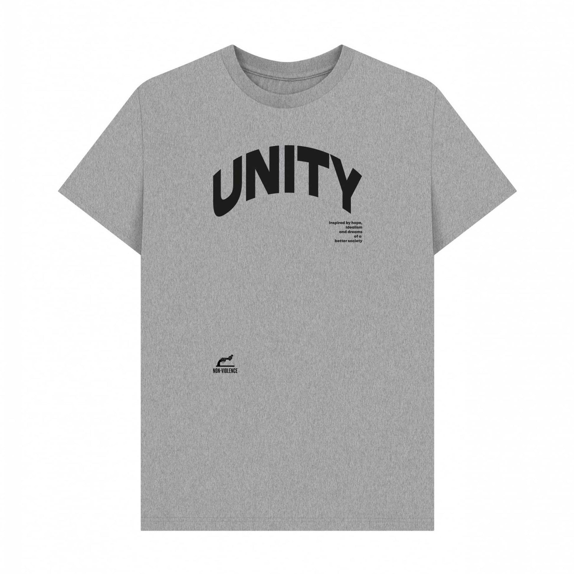 Athletic Grey - Front - Park London Unisex Adult Unity Non-Violence Project T-Shirt