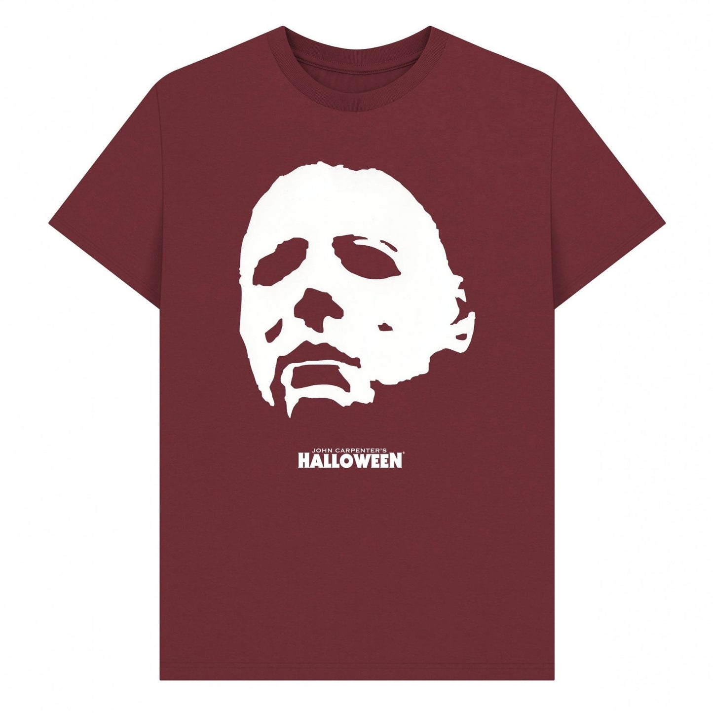 Red Wine - Front - Halloween Unisex Adult Michael Myers Graphic T-Shirt