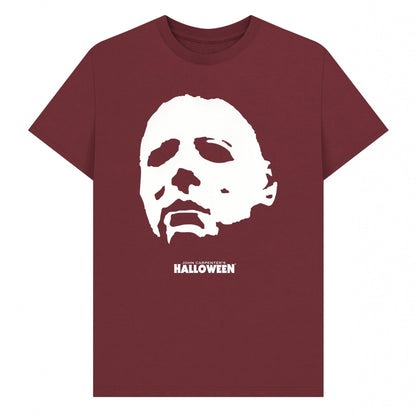 Red Wine - Front - Halloween Unisex Adult Michael Myers Graphic T-Shirt