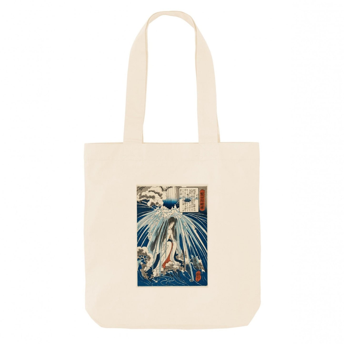Natural - Front - Apoh Kuniyoshi In The Waterfall Ashmolean Museum Tote Bag
