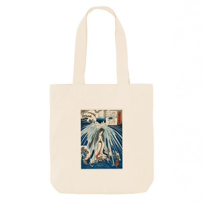 Natural - Front - Apoh Kuniyoshi In The Waterfall Ashmolean Museum Tote Bag