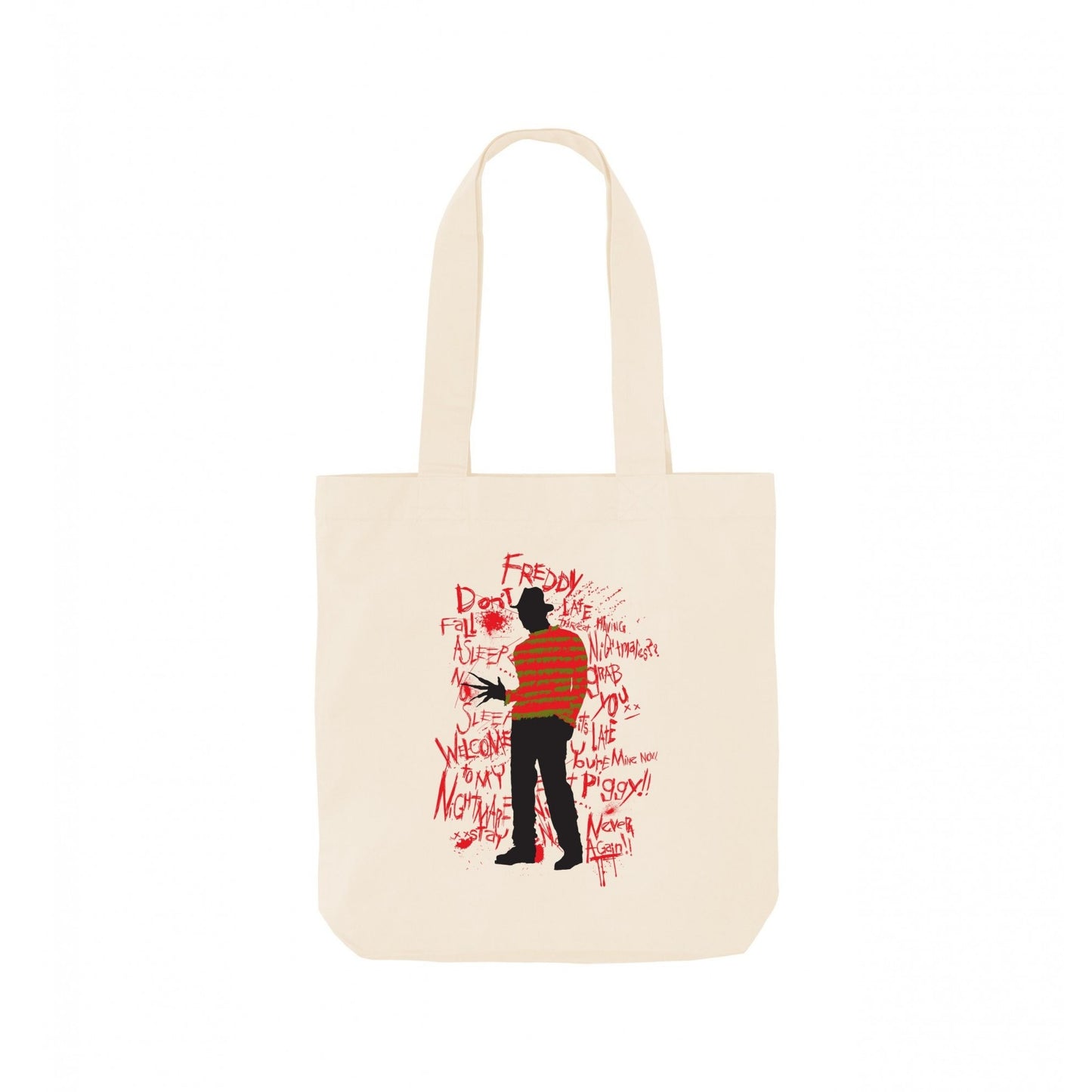 Natural - Front - A Nightmare On Elm Street Freddy Krueger Tote Bag