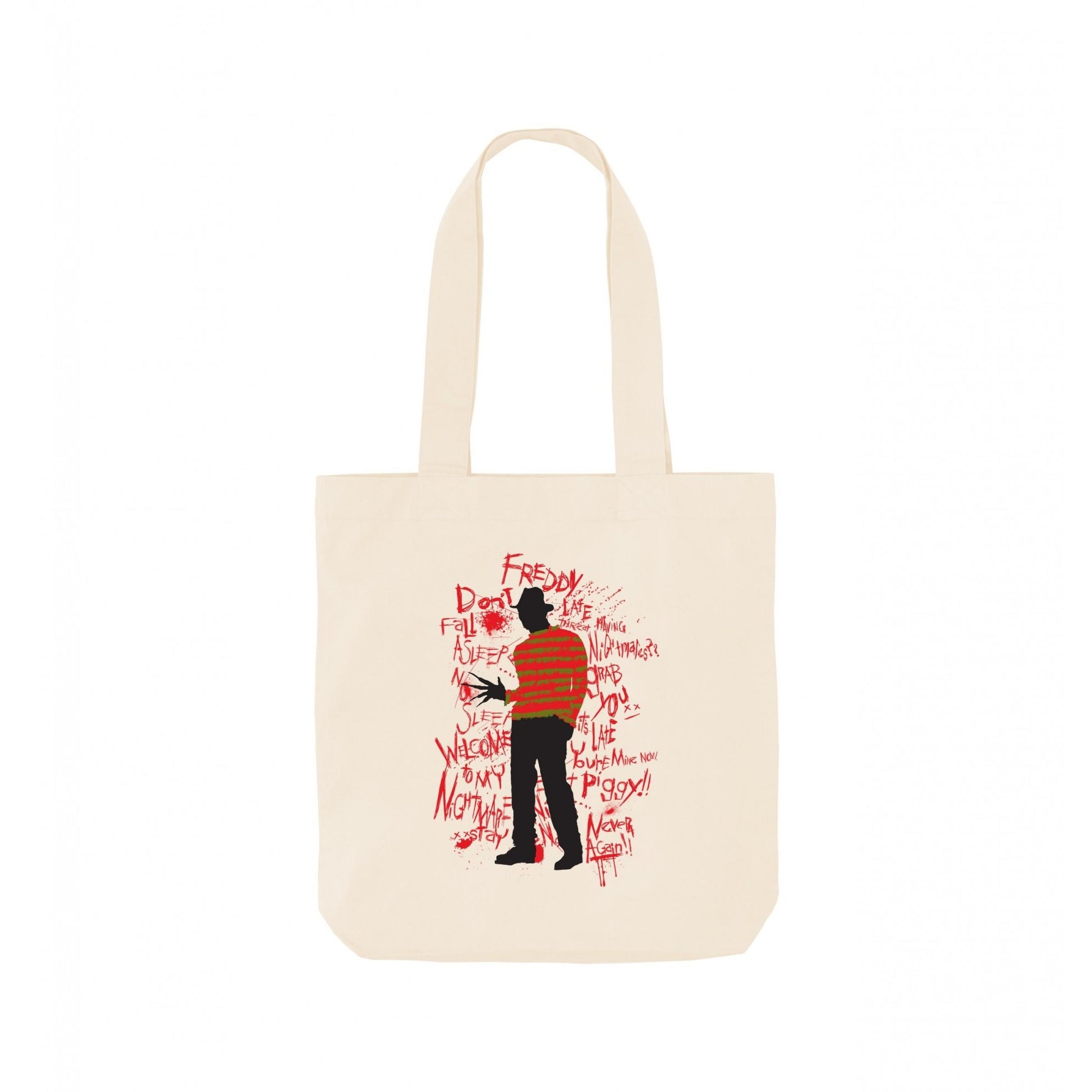Natural - Front - A Nightmare On Elm Street Freddy Krueger Tote Bag