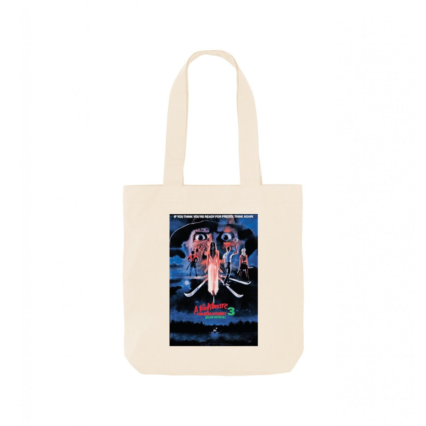 Natural - Front - A Nightmare On Elm Street Ready for Freddy Tote Bag
