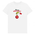 White - Front - The Grinch Unisex Adult Merry Grinchmas Bauble T-Shirt