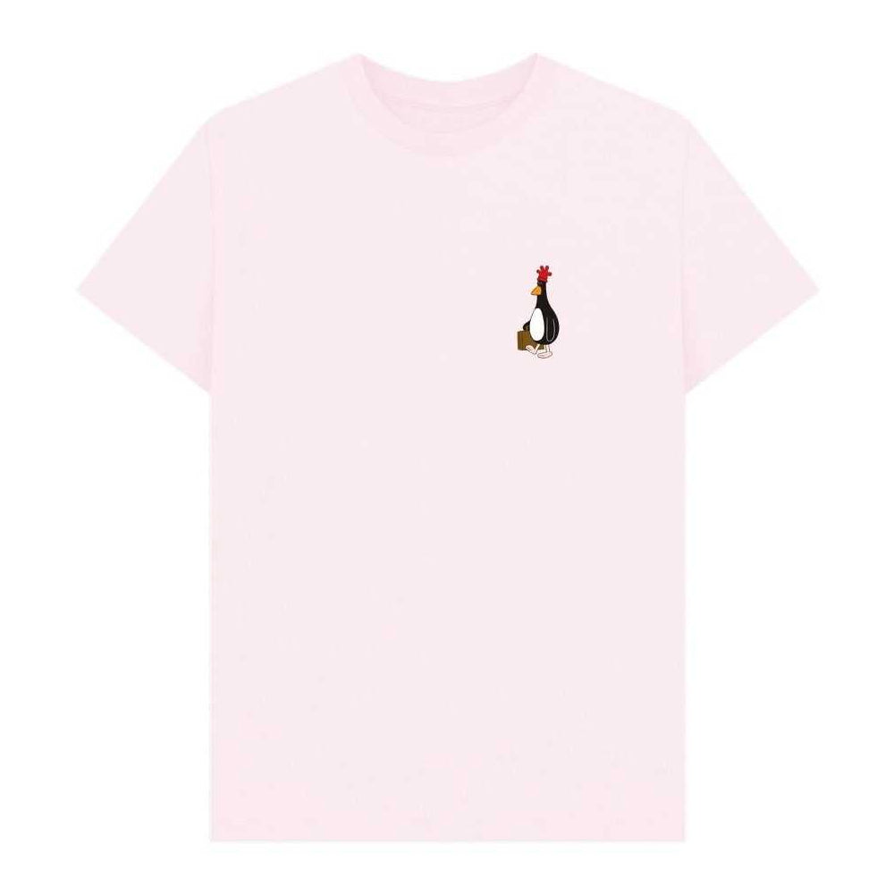 Pink - Front - Wallace and Gromit Unisex Adult Feathers McGraw Villains T-Shirt