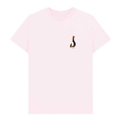 Pink - Front - Wallace and Gromit Unisex Adult Feathers McGraw Villains T-Shirt