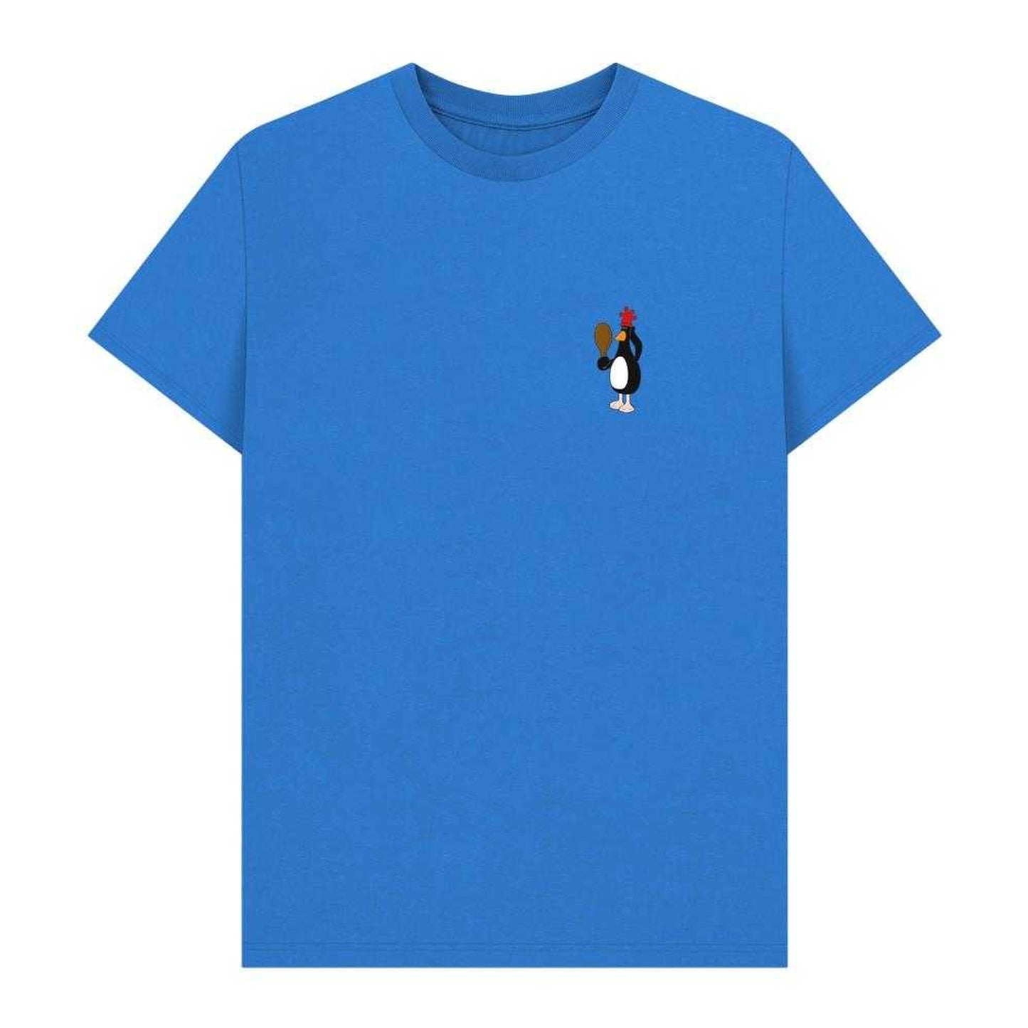 Bright Blue - Front - Wallace and Gromit Unisex Adult Feathers McGraw Pose T-Shirt