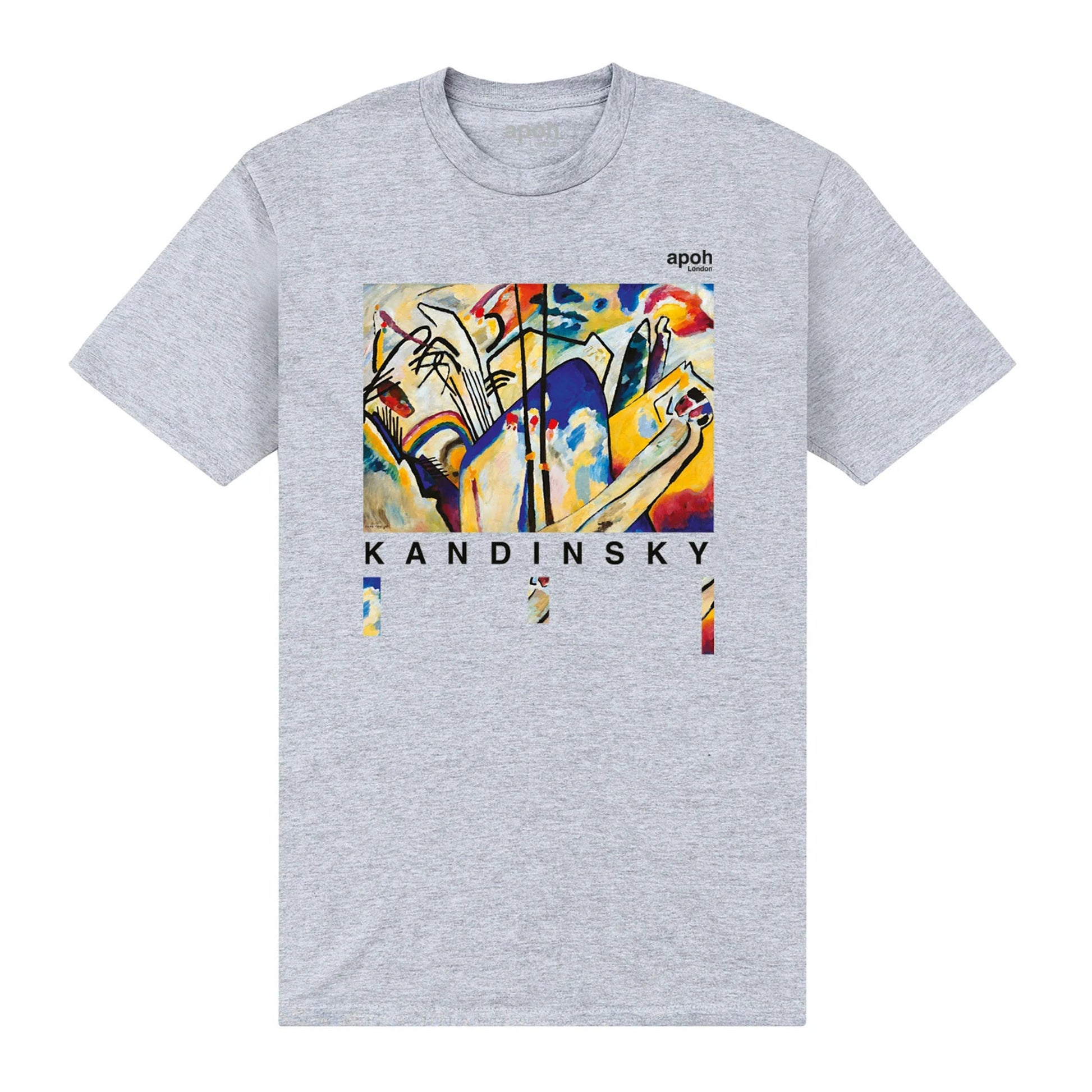 Heather Grey - Front - Apoh Unisex Adult Kandinsky T-Shirt