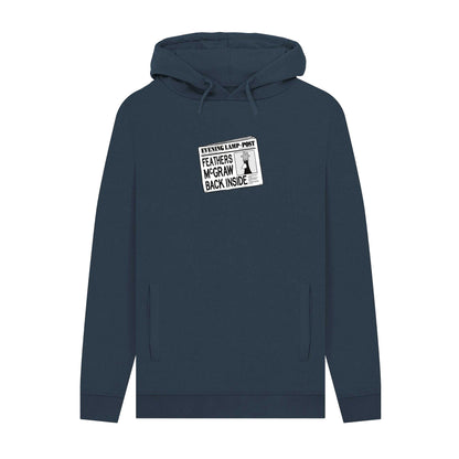 Navy - Front - Wallace and Gromit Unisex Adult Feathers McGraw Hoodie