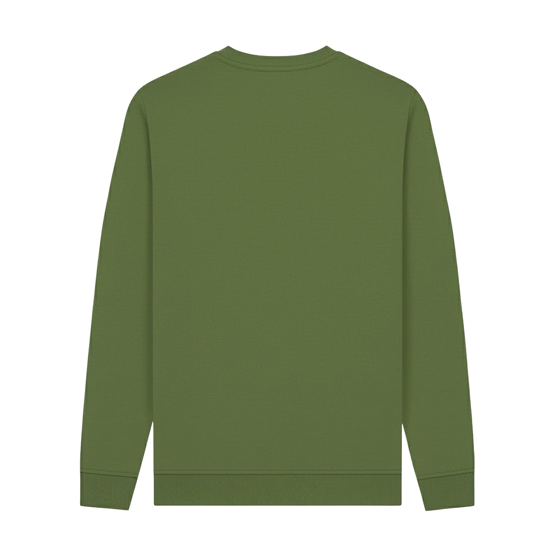 Khaki Green - Back - The Grinch Unisex Adult Wreath Sweatshirt