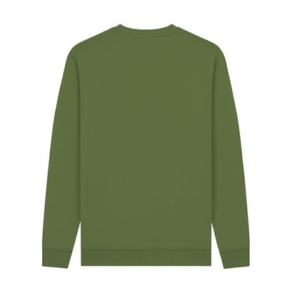 Khaki Green - Back - The Grinch Unisex Adult Wreath Sweatshirt