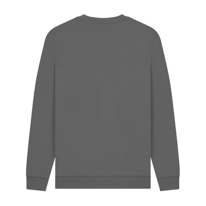 Slate Grey - Back - Wallace and Gromit Unisex Adult Evil Genius Feathers McGraw Sweatshirt