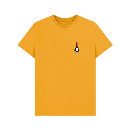 Mustard - Front - Wallace and Gromit Unisex Adult Evil Genius Feathers McGraw T-Shirt