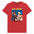 Red - Front - Wham Unisex Adult Last Christmas Graphic T-Shirt