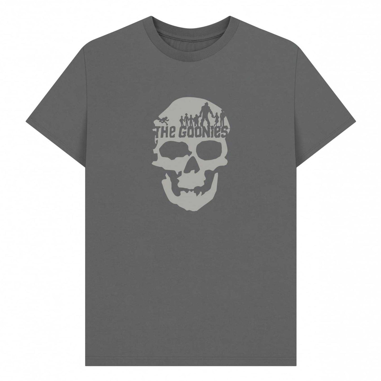 Slate Grey - Front - The Goonies Unisex Adult Graphic Skull T-Shirt