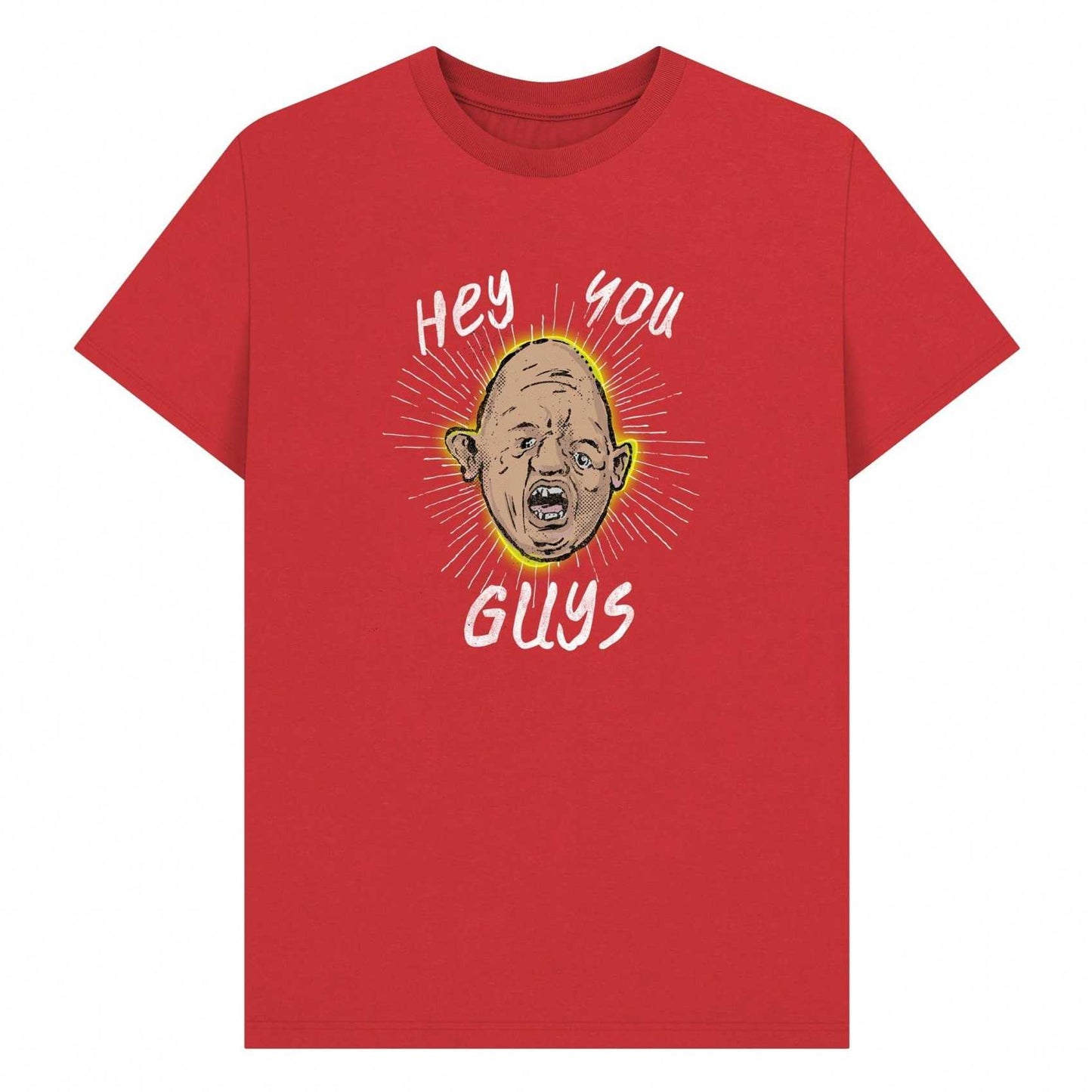 Red - Front - The Goonies Unisex Adult Hey You Guys Sloth T-Shirt