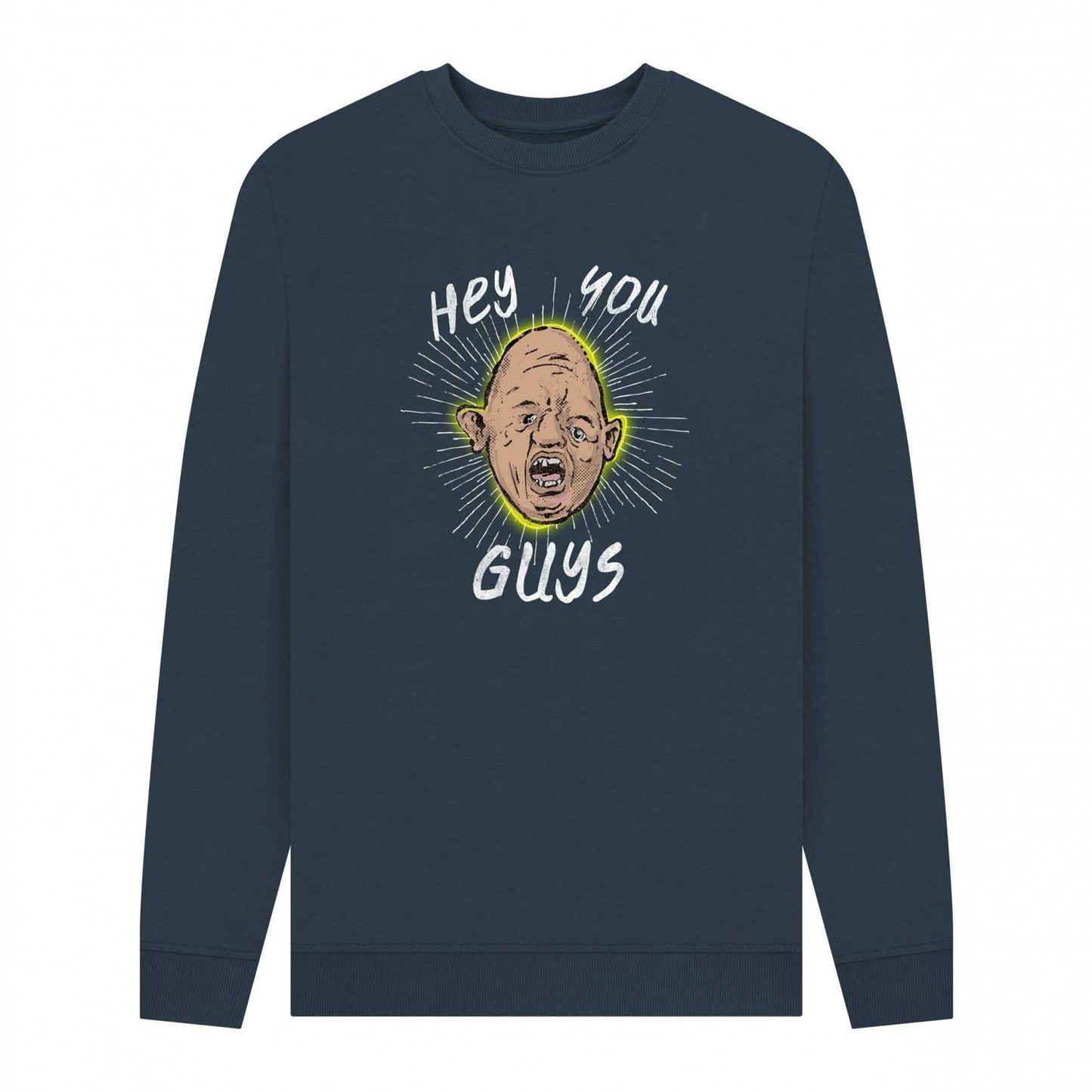 Navy Blue - Front - The Goonies Unisex Adult Hey You Guys Sloth Sweatshirt
