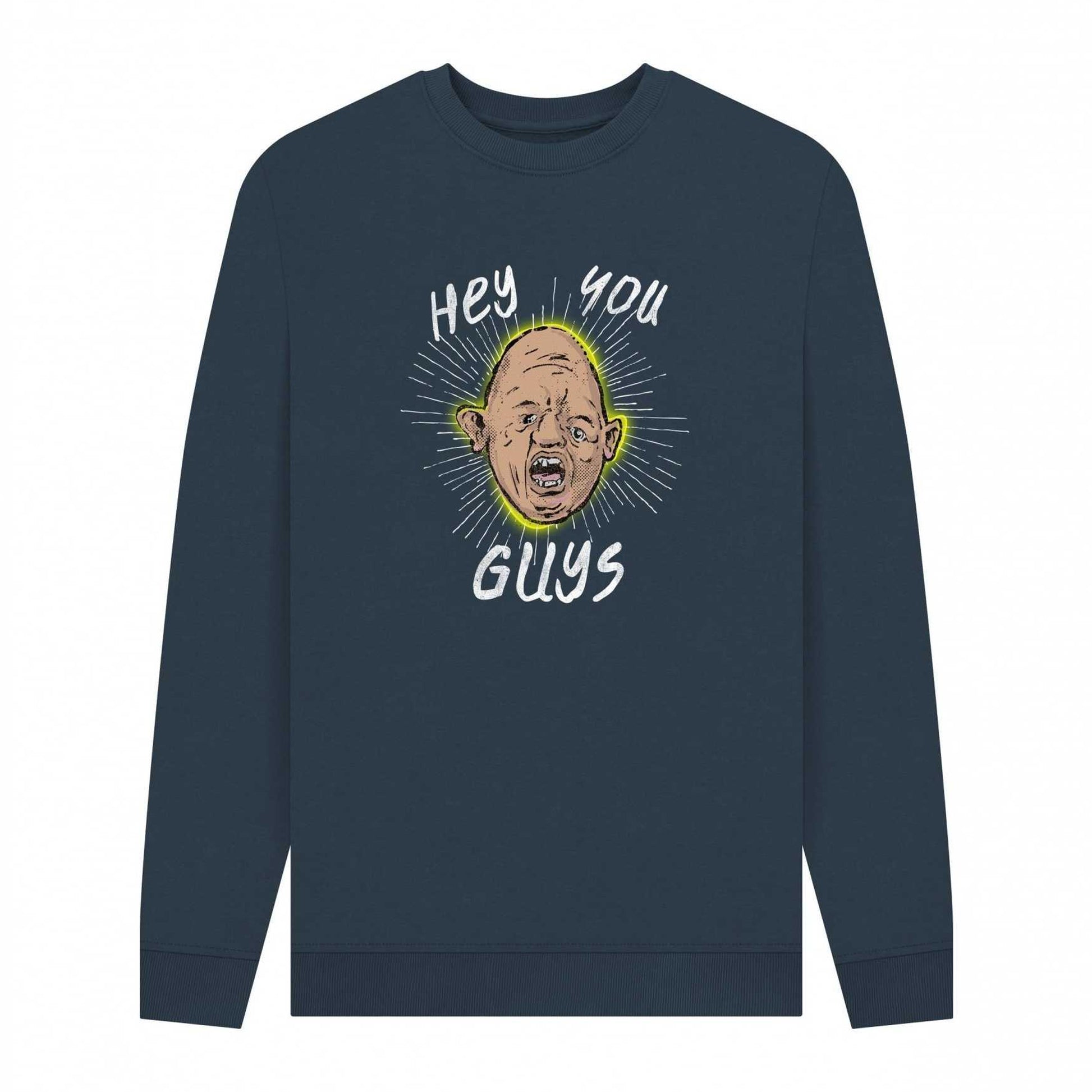 Navy Blue - Front - The Goonies Unisex Adult Hey You Guys Sloth Sweatshirt