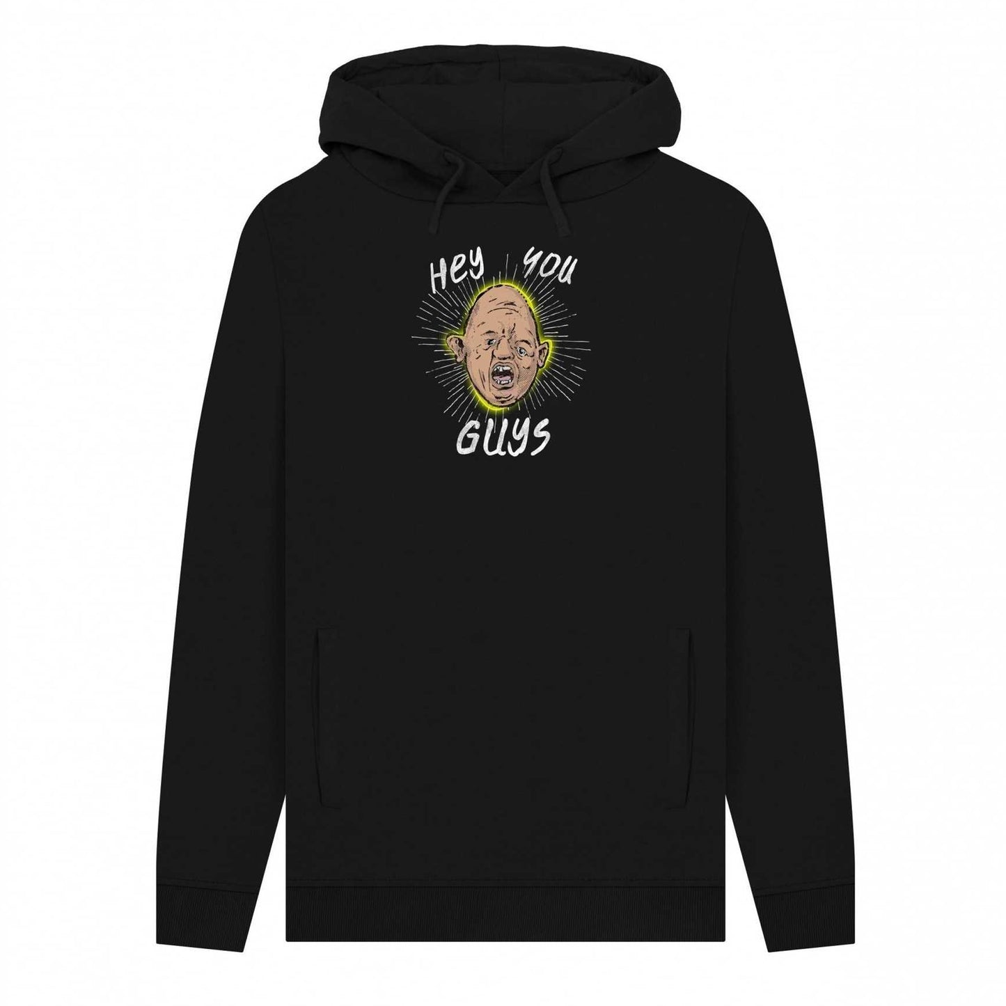 Black - Front - The Goonies Unisex Adult Hey You Guys Sloth Hoodie