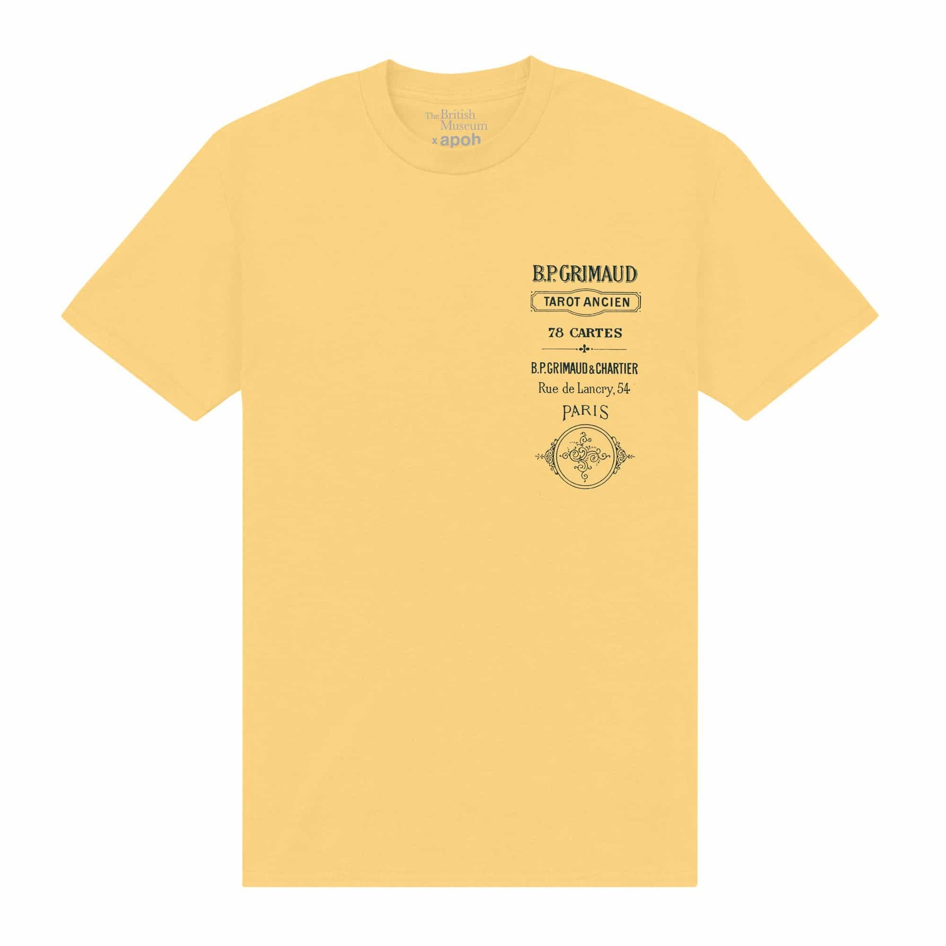 Yellow - Front - Apoh Unisex Adult Tarot British Museum T-Shirt