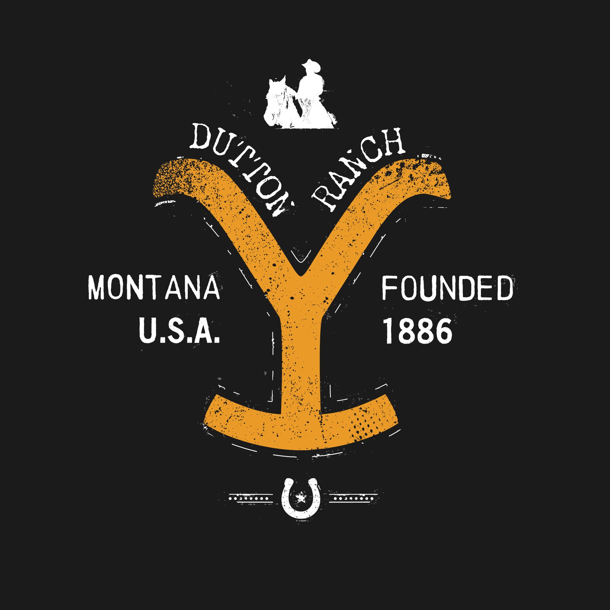 Black - Side - Yellowstone Unisex Adult Y T-Shirt