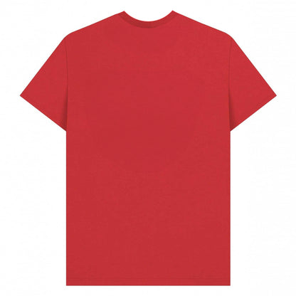 Red - Back - Superman Unisex Adult Official Shield T-Shirt
