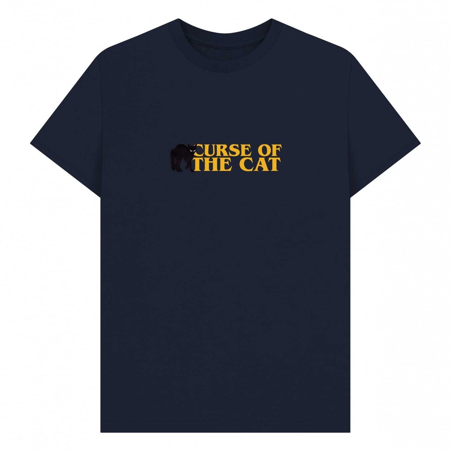 Navy Blue - Front - Apoh Unisex Adult Curse Of The Cat Pierce Archives T-Shirt