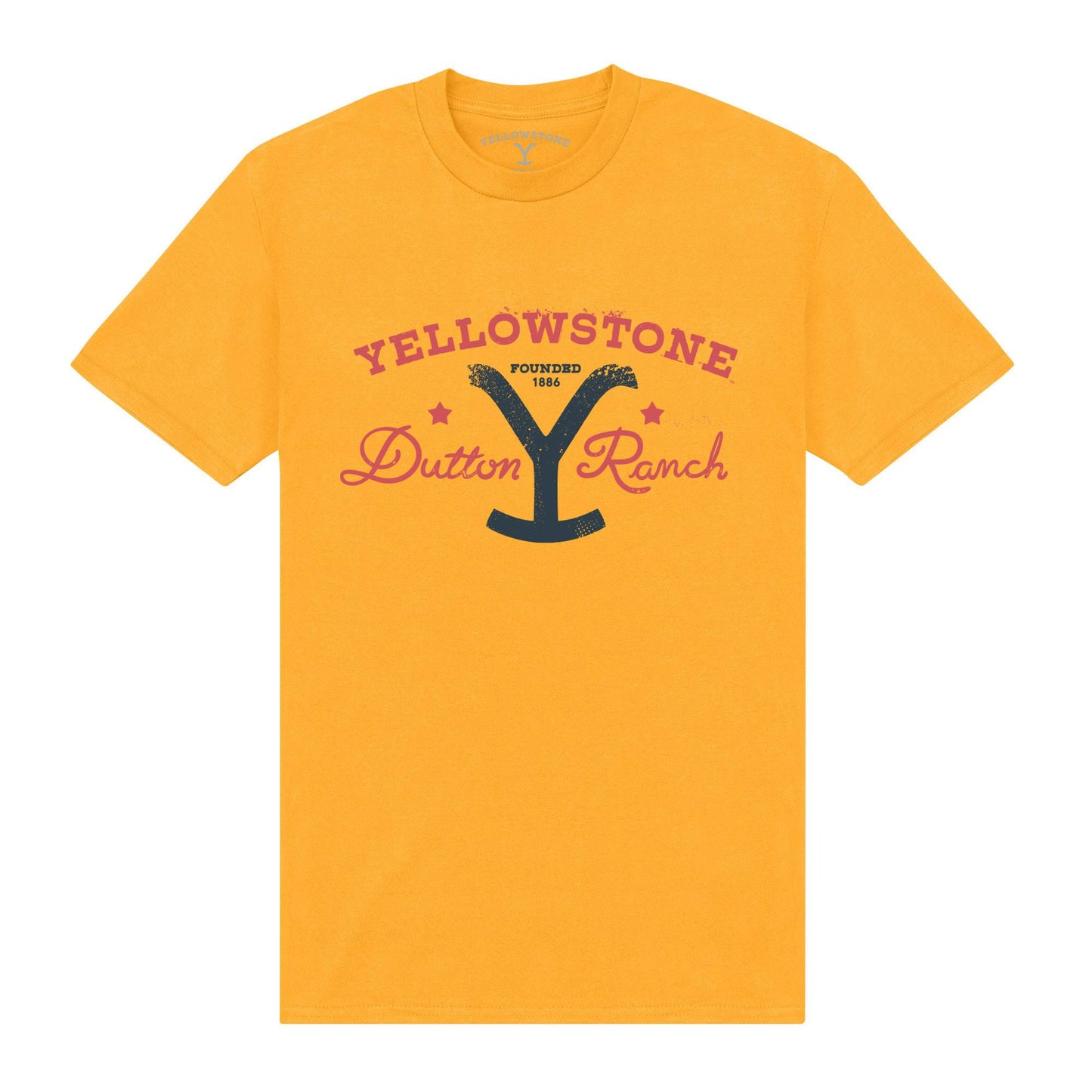 Gold - Front - Yellowstone Unisex Adult 1886 T-Shirt