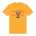 Gold - Front - Yellowstone Unisex Adult 1886 T-Shirt