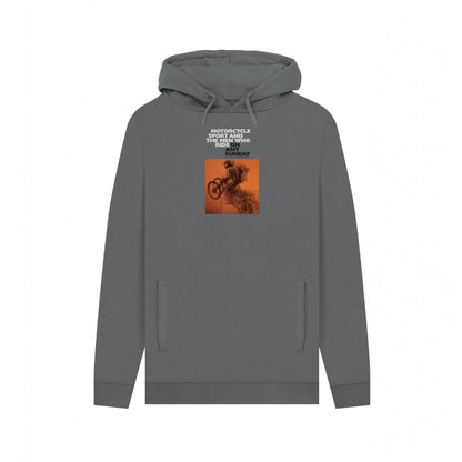 Slate Grey - Front - On Any Sunday Unisex Adult Movie Poster Hoodie