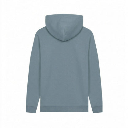 Stone Blue - Back - Apoh Unisex Adult Run Hard Pierce Archives Hoodie